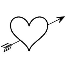 Heart with arrow tattoo drawing. Silhouette Design Store Search Designs Coeur Fleche Heart With Arrow Arrow Tattoo Design Heart Arrow Tattoo