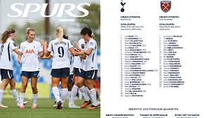 Confirmed line-ups | Spurs vs West Ham, Women's Super League - Tottenham Hotspur