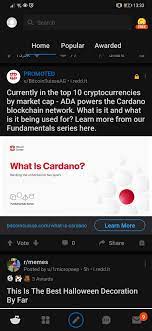 Cardano is known for previously having researched the technology. For Once I Am Pleasently Surprised Getting Ads On Reddit Cardano