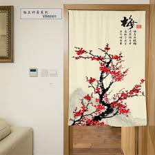 Polyester lauft eher nicht ein. Schone Vorhange Chinesischen Stil Blumen Bambus Waschen Malerei Tur Vorhang Polyester Dekorative Partition Formbeweis Schatten Tur Cura Nice Curtains Door Curtaindoor Shade Aliexpress