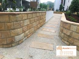 Rockface Sandstone Cladding Capping Stone Sandstone Paver Stone Landscaping Sandstone Cladding Stone Edging