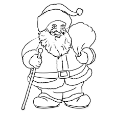 Ausmalbilder Weihnachtsmann Nikolausabend