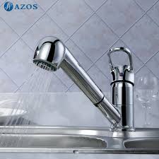 Kitchen Sink Faucets Swivel Hose Shower Head Pull Out Down Spray Chrome Polished Copper Deck Mounted Wa Kitchen Sink Faucets Sink Faucets Chrome Kitchen Faucet