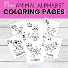 Make learning the preschool alphabet fun with these clever alphabet activities for preschoolers and free printable preschool alphabet worksheets! Printable Animal Alphabet Coloring Pages Essentially Mom