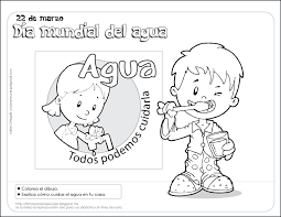 Dibujos para colorear día del agua. El Dia Mundial Del Agua Dia Mundial Del Agua Actividades Escolares Fichas