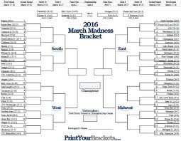 Printable March Madness Bracket 2016 Men S Ncaa Tourney Bracket March Madness Bracket Ncaa Bracket March Madness