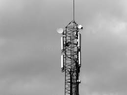 Telephone Tower Black And White Photo Telephone Tower Black White O Infrastructure Radio Towers Sky Stock Image Photo Black And White Tower