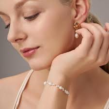 Dainty Freshwater Pearl Beaded Bracelet, S925 Sterling Silver Pearl  Bracelet, Wedding Bracelet for Brides, Wedding Jewelry, Gift for Her