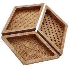 Use it to organize your space, or to serve up wrapped food items at your next gathering! Highst 3 Piece Brown Decorative Tray Set Reviews Temple Webster