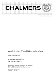Modularization of Saab EDS ground products