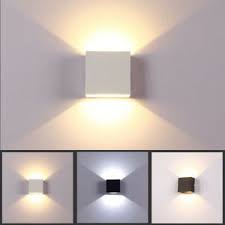 Outdoor lighting sconces modern offers a wide range of options for people looking to illuminate your outdoor spaces with a touch of class and style. 12w Modern Cob Led Wall Light Up Down Cube Indoor Outdoor Sconce Lighting Lamp Ebay