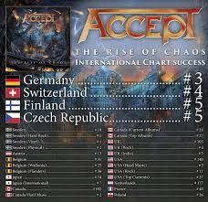 Accept The Rise Of Chaos Enters Album Charts Worldwide