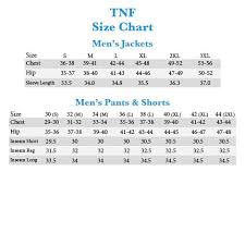 The North Face Denali Jacket Sizing Instructions