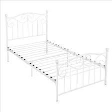 Get free shipping on qualified twin bed frames or buy online pick up in store today in the furniture department. Topeakmart Four Poster Metal Twin Bed White Walmart Com Walmart Com