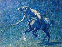 Polo Player Ismail Gulgee Pakistani Art Pakistani Artist Art Painting