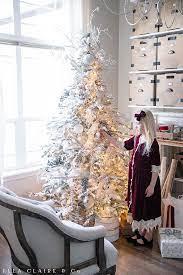 Maybe you would like to learn more about one of these? White Blue And Silver Christmas Tree Ella Claire Co