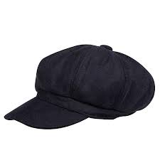 Vbiger Men And Women S Woolen Fedora Newboys Hat Black At Amazon Women S Clothing Store News Boy Hat Visor Cap Beret Hat