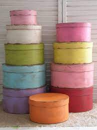 Vintage Look Pantry Boxes All Colors Flickr Photo Sharing Diy Chalk Paint Hat Boxes Diy Chalk