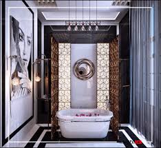 The classic art deco bathroom look conjures up glamorous characteristics such as striking geometric shapes, luxurious detailing, bold colours and symmetry. Elegant Art Deco Bathroom Two Proposal On Behance