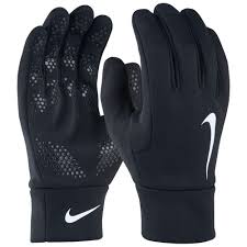 Nike Hyperwarm Field Player Gloves Black White Soccerloco