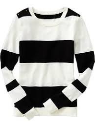 Black And White Striped Sweater Women S Women Type Listitem Clothes Style Sweaters