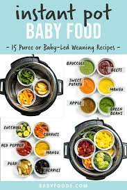 Instant Pot Baby Food 15 Puree Or Blw Recipes Baby Foode Recipe Instant Pot Baby Food Baby Food Recipes Healthy Baby Food