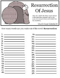 How Many Words Can You Make Out Of Resurrection Sunday School Lessons Jesus Jesus Resurrection Sunday School Lessons