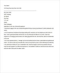 Free 6 Sample Cover Letter For Receptionist In Pdf