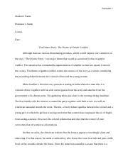 A colonial official and his wife are giving a large dinner party. Mona Gardner The Dinner Party