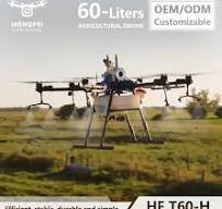 [Hot Item] Easy-to-Operate 6-Axis Pest Control Agricultural Drones 60L  Payload Fumigation Uav High Efficiency Professional RC Oil-Electric Hybrid  ...