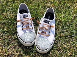 Diy Gem Shoes How To Bedazzle Sneakers Diy Gift A Cultivated Nest