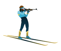 Biathlon debuted at the 1960 winter olympics in squaw valley, california with the men's 20 km individual event. Winter Olympics Vector Stencils Library