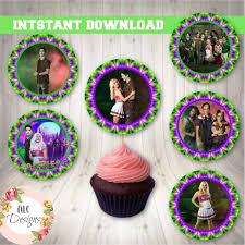 Disney S Zombies 2 Printable Cupcake Toppers Instant Download In 2020 Zombie Birthday Parties Zombie Birthday Zombie Birthday Cakes