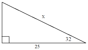 You can use the definition of sine to find x. What Is The Cosine Ratio In Trigonometry Studypug