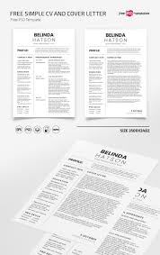 A cover letter is usually submitted to a hiring manager when you send in a résumé or application for a job. Free Simple Cv And Cover Letter Templates In Psd Vector Ai Eps Free Psd Templates