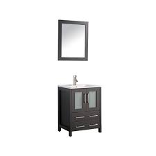 Stay organized and tidy with the help of these 24 inch black bathroom vanity. Vanity Art Brescia 24 Inch Bathroom Vanity In Espresso With Single Basin Vanity Top In Whi The Home Depot Canada