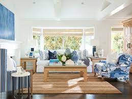 Barclays trademark blue and white striped chairs in a. Barclay Butera Lexington New Furniture Collections Debut