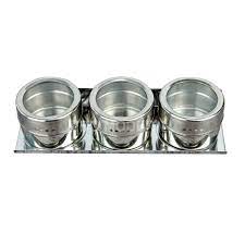 Estilo 4 piece brushed stainless steel and glass canisters with window. China Magnetic Spice Tin Jars Stainless Steel Magnetic Spice Storage Jar Mounted Spice Tins Organizer Set Of 3 China Magnetic Spice Tin Jars And Spice Jar Rack Price