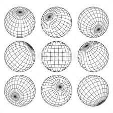 Globe Grid 3d Sphere Wires Earth Network Vector Isolated Set Stock Illustration Ad Wires Earth Spher Texture Graphic Design Sphere Design Cover Art Design
