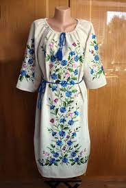 Folk Dress Cornflowers Embroidery Hand Embroidered Vyshyvanka Etsy Fashion Flower Dresses Folk Dresses Folk Fashion