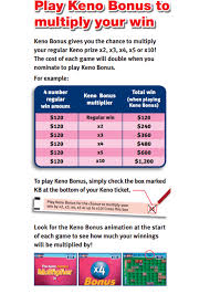 Keno Pay Table South Australia Slots And Poker