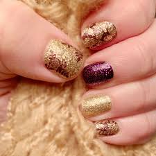 Purple Gold Colorstreet Fall Manicure Color Street Nails Fall Manicure Manicure