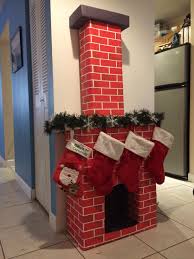 Diy paper doily christmas trees. 15 Diy Fireplace Ideas Diy Fireplace Cardboard Fireplace Christmas Fireplace