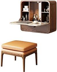 Hizljj Makeup Vanity Wall Mounted Vanity Table Multifunctional Fold Down Wall Mounted Laptop Computer Desk With In 2020 Desk Storage Wall Mounted Vanity Vanity Table