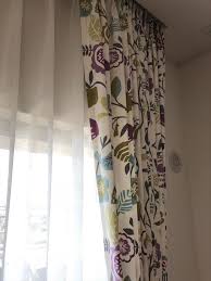 北欧 ポップ カジュアル カラフル ブルー パープル 鳥 かわいい clarke clarke studiog folki カーテン レース 徳島 徳島市 カーテンコール オーダーカーテン 専門店 インテリア 収納 インテリア レイアウト カーテン