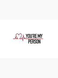 You Re My Person Grey S Quote Laptop Skin By Flafy7 Redbubble