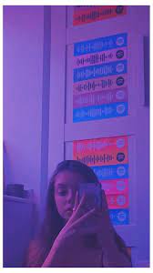 Mirror Selfie Purple Led Lights Mirror Shot Aesthetic Girl Wallpaper Mirrorshotaestheticgirlwallpaper In 2021 Purple Led Lights Led Lights Led Girls