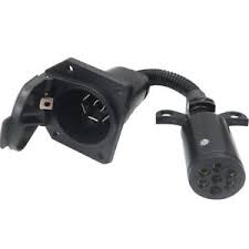 Trailer plug wiring diagram 7 pin round. Vehicle 7 Pole Round Pin To 7 Way Rv Blade Trailer Wiring Connector Plug Adapter Ebay