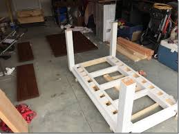 Also, it stands 29 inches off the ground. Diy Farmhouse Table With Extension Leaves With Plans Sweet Tooth Sweet Life