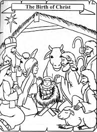 The spruce / miguel co these thanksgiving coloring pages can be printed off in minutes, making them a quick activ. The Birth Of Jesus Coloring Page Coloring Home